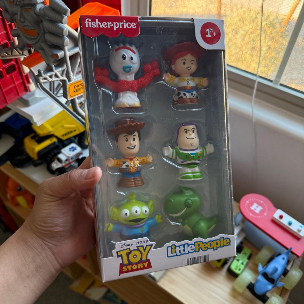 Fisher-Price Toy Story Little People Set with Red, Green, and Brown